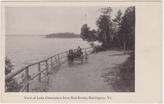 Old Postcard of Lake Champlain